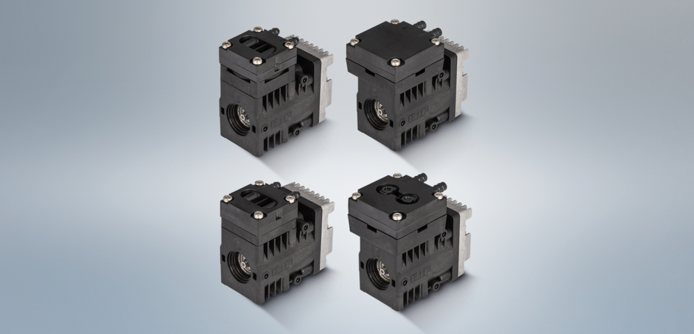 四个全新紧凑型 KNF 泵系列采用了创新的 DC-BI 电机技术。