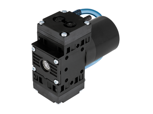 The NMP 850.3 HP micro gas pump is designed with a fully integrated DC-BI motor ensuring a compact size with highest performance levels. Ideal for end-of-arm tooling, they offer a flow rate up to 6.7 l/min and a maximum vacuum of 50 mbar (abs.).