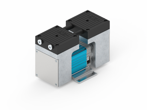 The diaphragm gas pump N 838.1.2 from KNF can be used for the vacuum-over-liquid transfer and ensures an outstanding performance-to-size ratio.