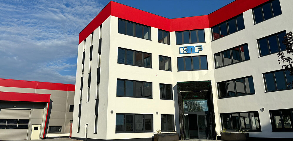 A view of the new building.